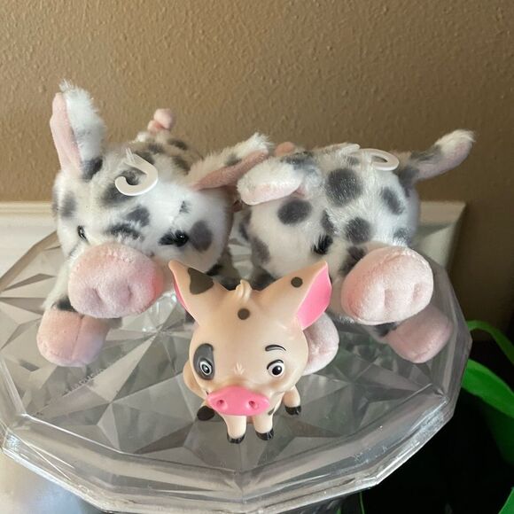 2 Aurora Pig Plush Pigs and Pua hard Pig Figure - Picture 12 of 15